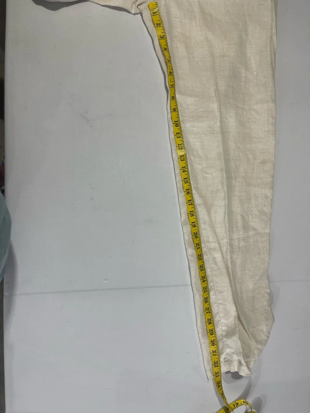 Tommy Bahama Relax Men’s Ivory Cream 100% Linen Drawstring Medium Pants